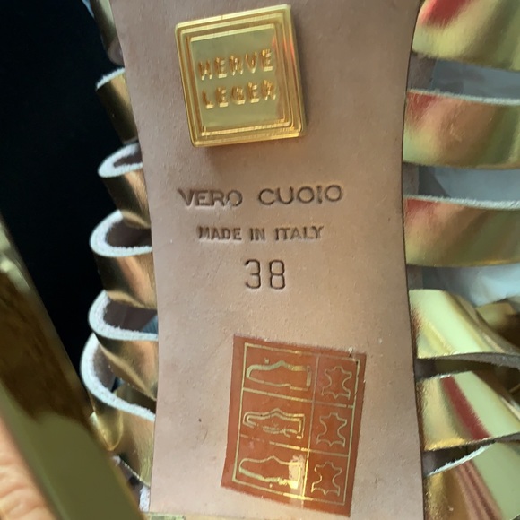 Herve Leger Abrielle Suede leather heels Shoes /New with box - Picture 9 of 11